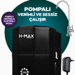 12 Litre Pompalı 15 Aşama Multi Mineralli 80 GPD Su Arıtma Cihazı HMAXS4512P