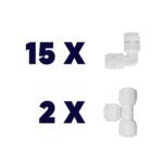 15 L 2 T Quick Filtre Bağlantı Dirseği