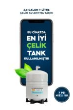 8 Litre Çelik Tanklı 15 Aşama Multi Mineralli 80 GPD Su Arıtma Cihazı HMAXB3512 - Görsel 4