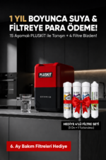 Pluskit 8LT Çelik Tanklı 80 GPD Membranlı Arıtma Cihazı - KS0010