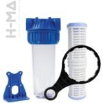 Daire Girişi Yıkanabilir Filtreli Su Arıtma Filtre Kabı Tekli