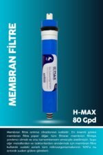 H-max 80 GPD Membran RO (Ters Osmoz) Filtre - Görsel 3