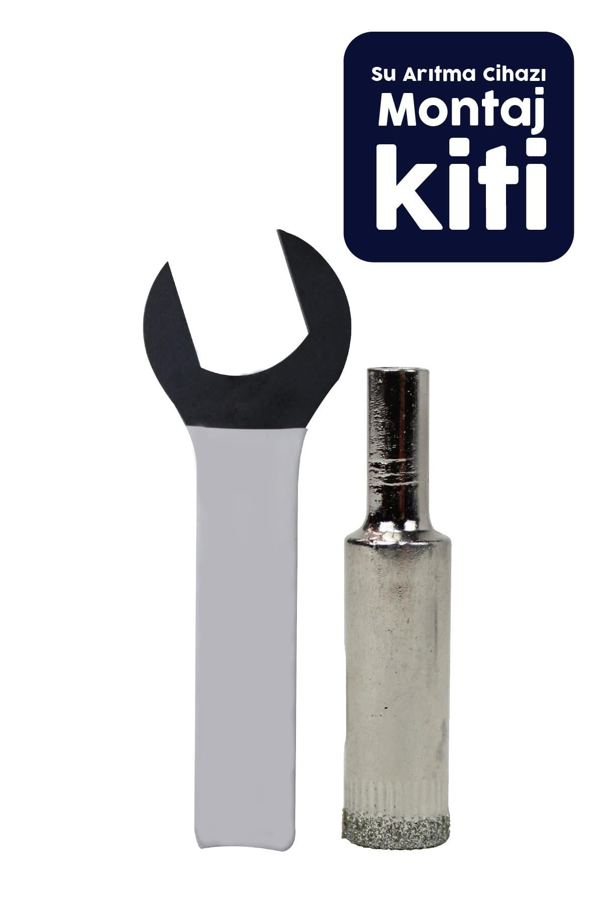 su-aritma-cihazlari-icin-montaj-kiti-t-f24-8f Su Arıtma Cihazları İçin Montaj Kiti - Tezgah Delme Ucu Aparatı, Hat Alma Anahtarı- Granit delme - Görsel 1
