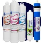 Üstten Giriş ve Çıkışlı, Çift Çubuklu Su Arıtma Cihazı Filtresi 90 Gpd Süper Membranlı 5'li Set
