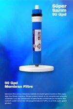 Üstten Giriş ve Çıkışlı, Çift Çubuklu Su Arıtma Cihazı Filtresi 90 Gpd Süper Membranlı 5'li Set - Görsel 5