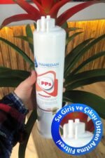 Üstten Giriş ve Çıkışlı, Çift Çubuklu Su Arıtma Cihazı Filtresi 80 Gpd Membranlı 7'li Filtre Seti - Görsel 2