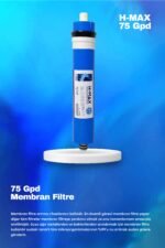 Üstten Giriş ve Çıkışlı, Çift Çubuklu Su Arıtma Cihazı Filtresi 75 Gpd Membranlı 6'lı Filtre Seti - Görsel 5