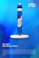 Üstten Giriş ve Çıkışlı, Çift Çubuklu Su Arıtma Cihazı Filtresi 80 Gpd HMAX Membranlı 6'lı Filtre Seti - Görsel 5