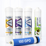 H-Max Kapalı Kasa 5'li Set 100 Gpd - Yüksek Filtrasyon Filtre Sistemi